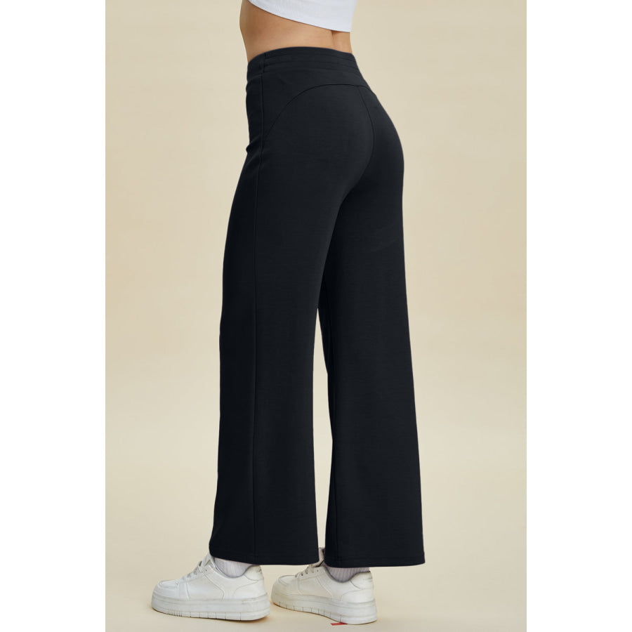 Basic Bae Full Size Air Scuba Drawstring Wide Leg Pants Apparel and Accessories