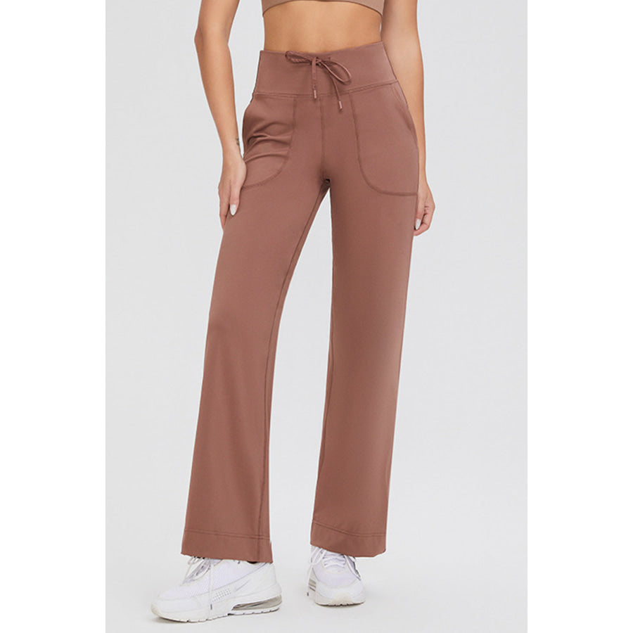 Basic Bae Full Size Drawstring High Waist Pants with Pockets Apparel and Accessories