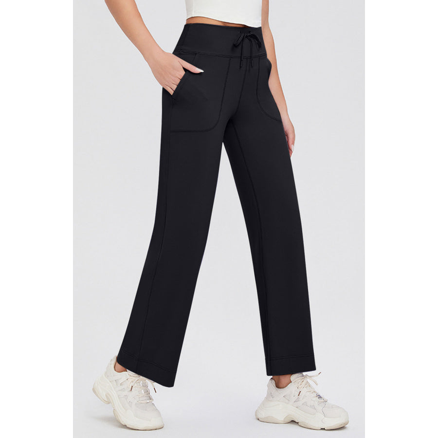 Basic Bae Full Size Drawstring High Waist Pants with Pockets Apparel and Accessories