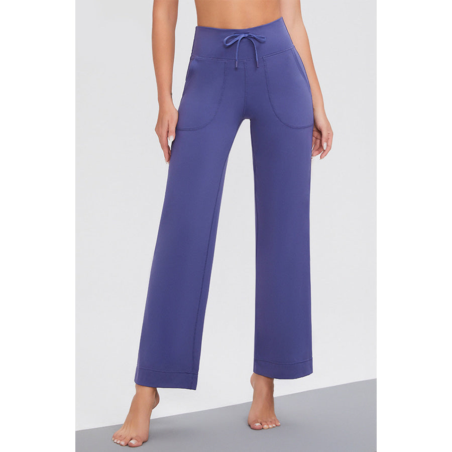 Basic Bae Full Size Drawstring High Waist Pants with Pockets Apparel and Accessories