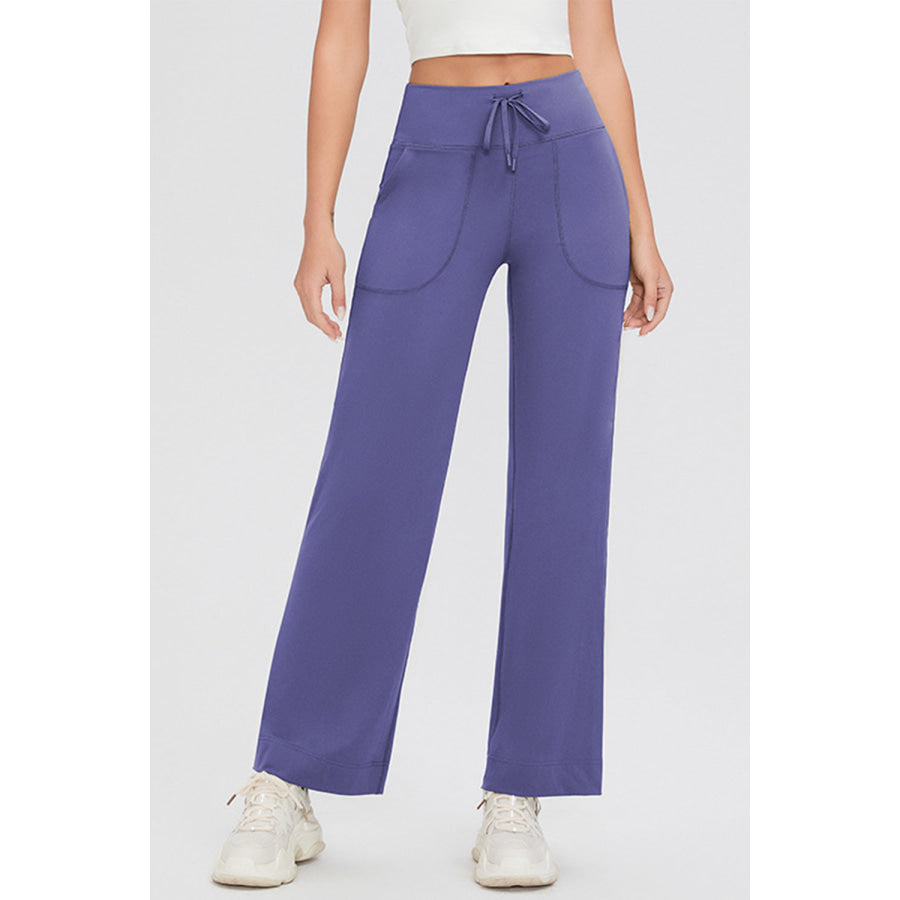 Basic Bae Full Size Drawstring High Waist Pants with Pockets Apparel and Accessories