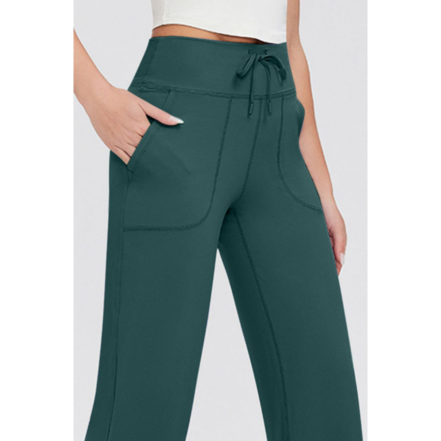 Basic Bae Full Size Drawstring High Waist Pants with Pockets Apparel and Accessories