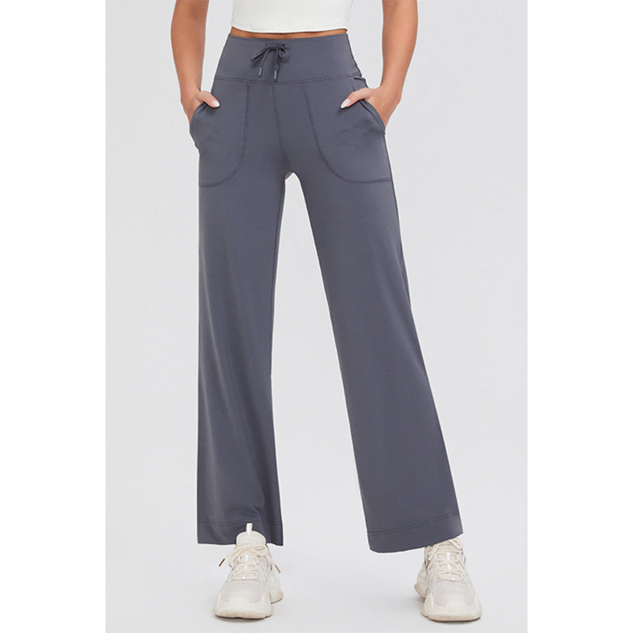 Basic Bae Full Size Drawstring High Waist Pants with Pockets Apparel and Accessories