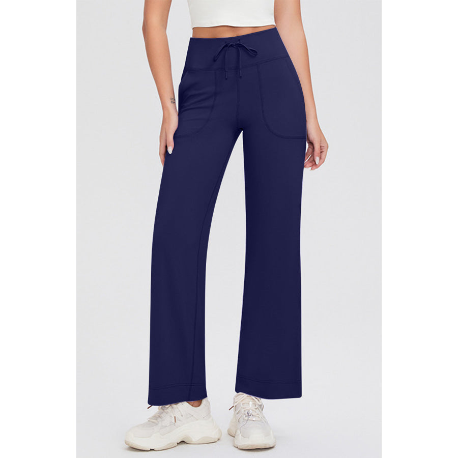 Basic Bae Full Size Drawstring High Waist Pants with Pockets Apparel and Accessories