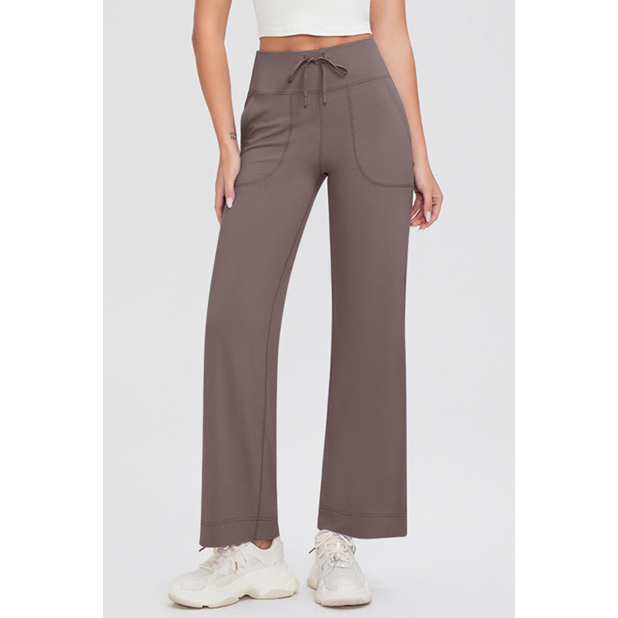 Basic Bae Full Size Drawstring High Waist Pants with Pockets Apparel and Accessories