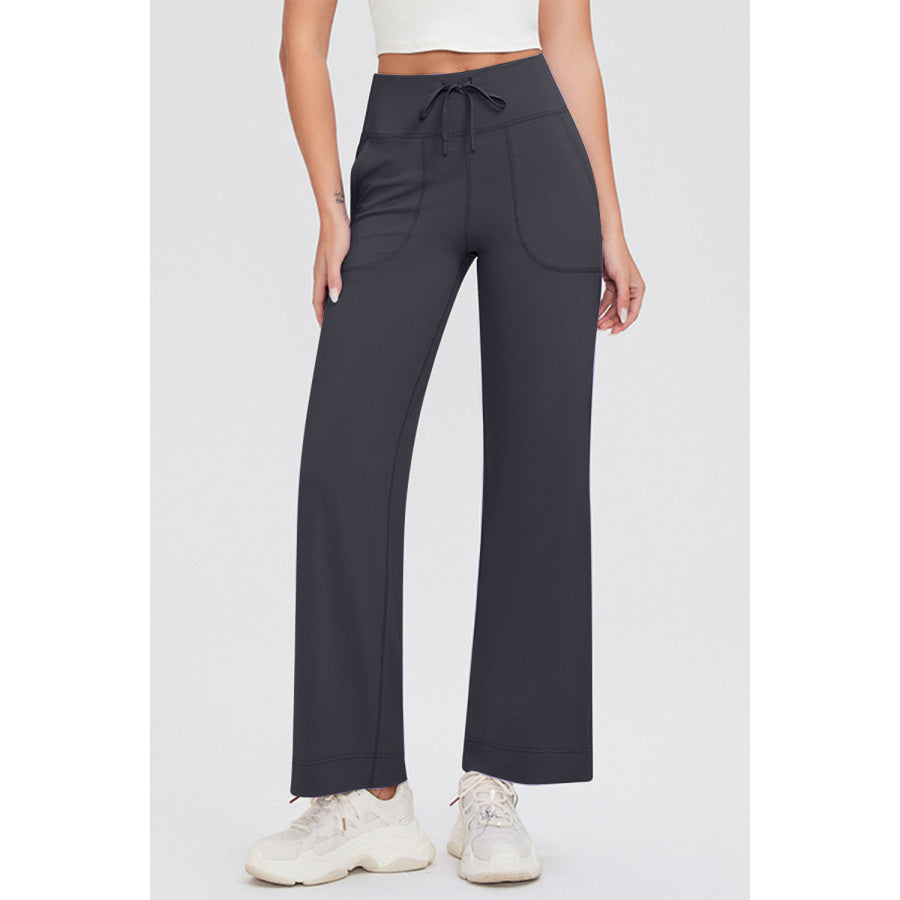 Basic Bae Full Size Drawstring High Waist Pants with Pockets Apparel and Accessories