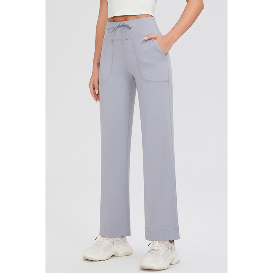 Basic Bae Full Size Drawstring High Waist Pants with Pockets Apparel and Accessories