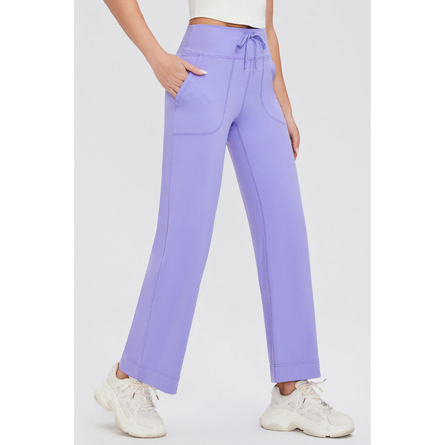 Basic Bae Full Size Drawstring High Waist Pants with Pockets Apparel and Accessories