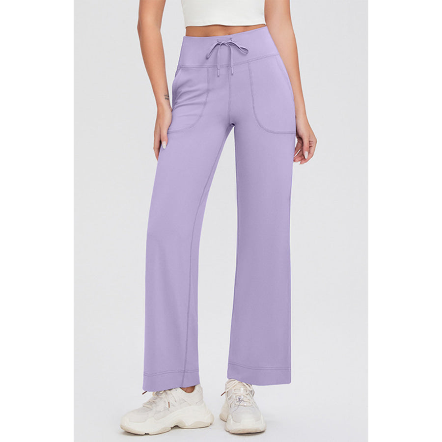 Basic Bae Full Size Drawstring High Waist Pants with Pockets Apparel and Accessories