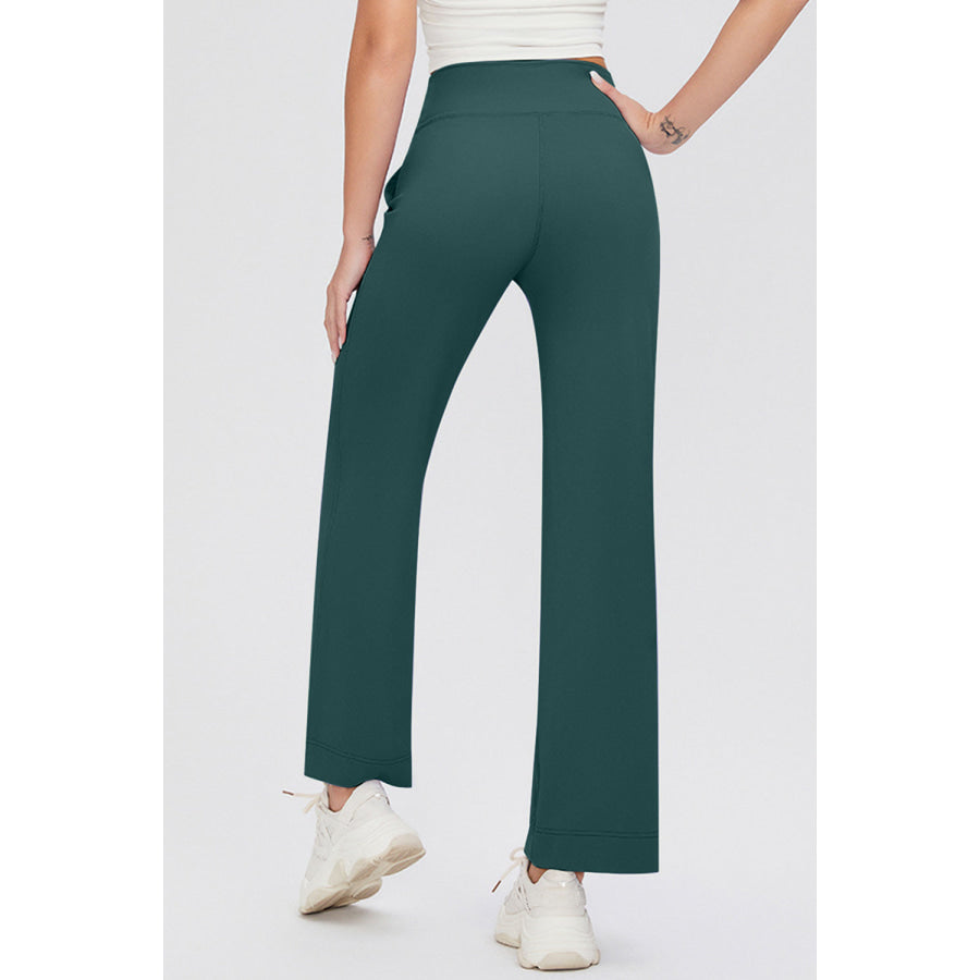 Basic Bae Full Size Drawstring High Waist Pants with Pockets Deep Teal / S Apparel and Accessories