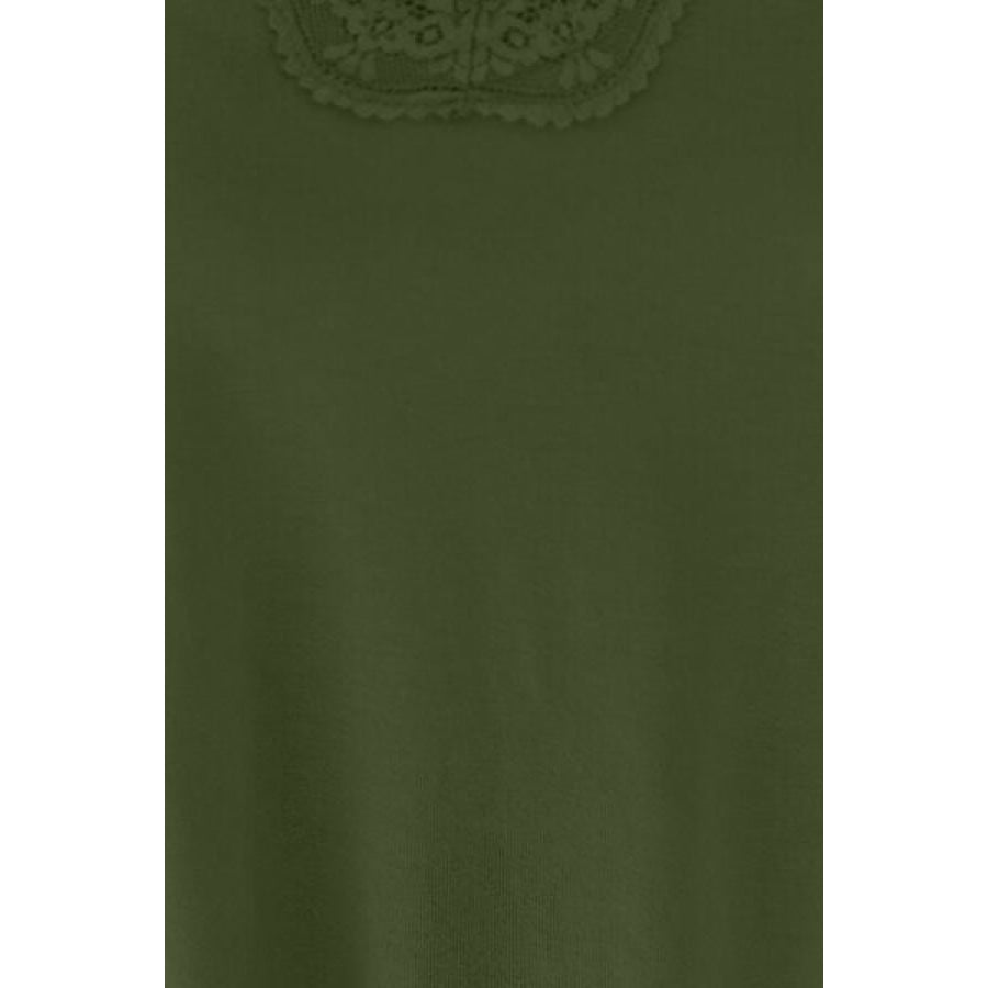 Basic Bae Full Size Lace Detail V-Neck Cutout Cami Clothing