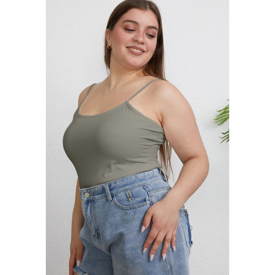 Basic Bae Full Size Round Neck Slim Cami Apparel and Accessories