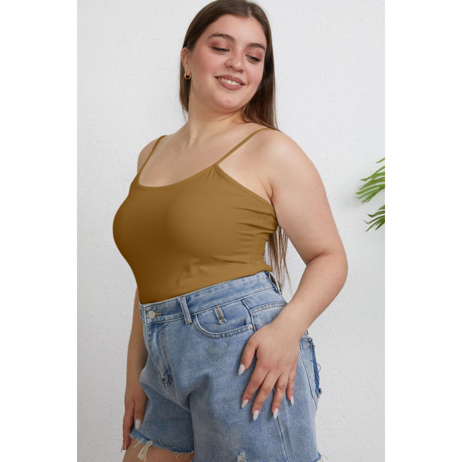 Basic Bae Full Size Round Neck Slim Cami Apparel and Accessories