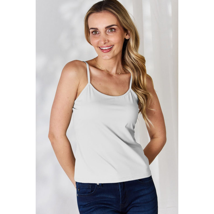 Basic Bae Full Size Round Neck Slim Cami Apparel and Accessories