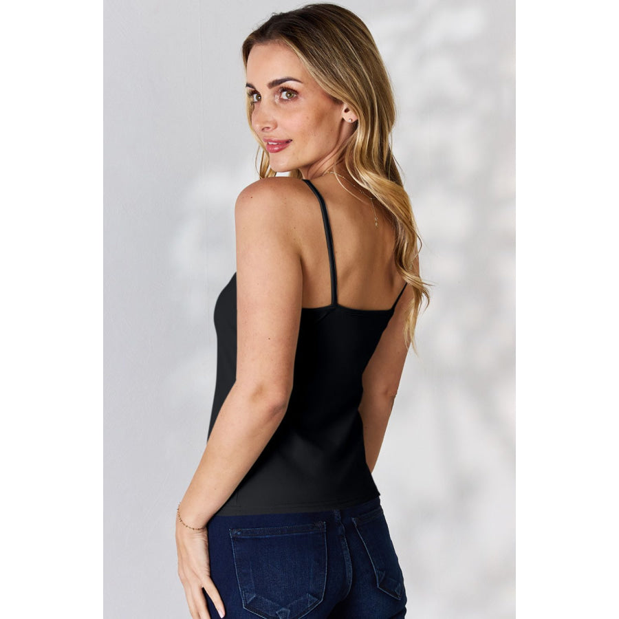 Basic Bae Full Size Round Neck Slim Cami Apparel and Accessories