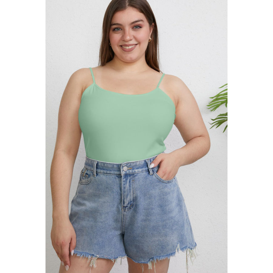 Basic Bae Full Size Round Neck Slim Cami Apparel and Accessories