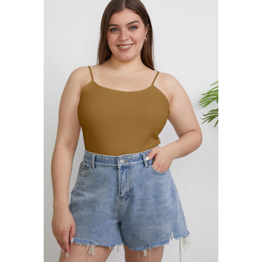 Basic Bae Full Size Round Neck Slim Cami Apparel and Accessories