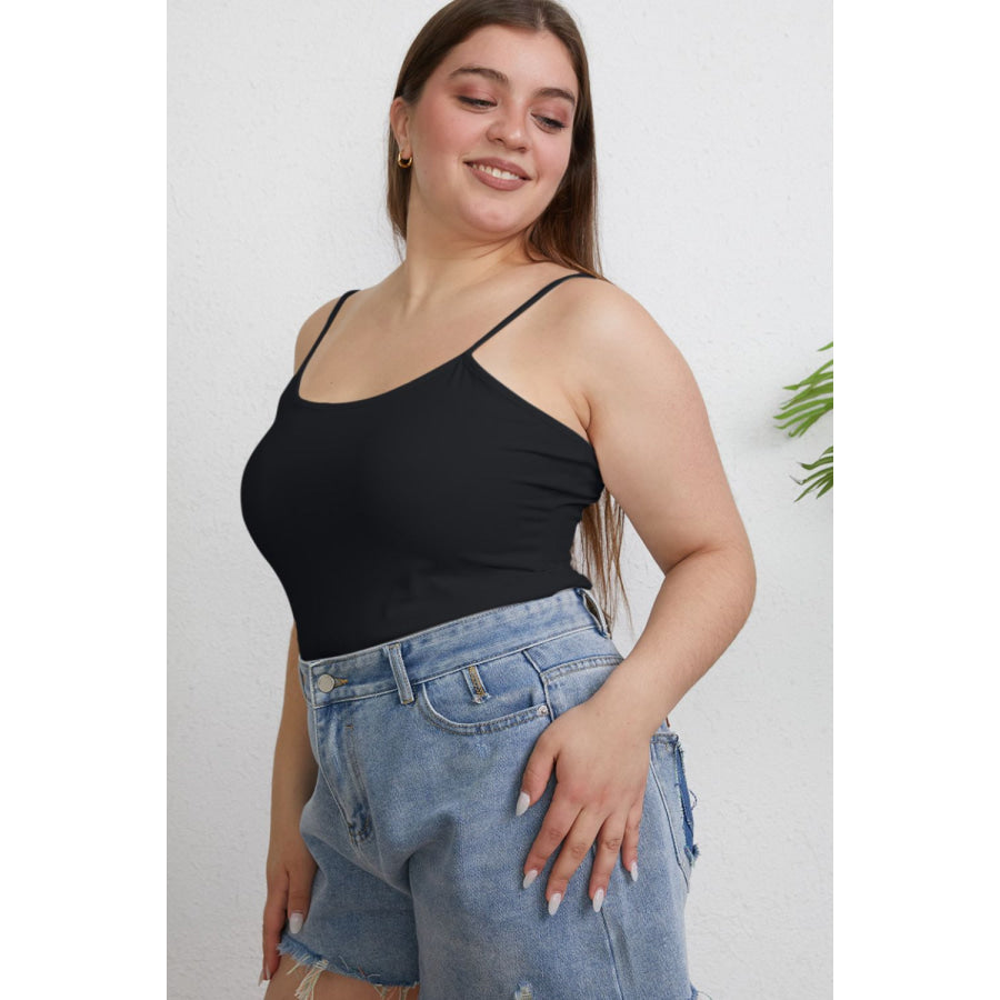 Basic Bae Full Size Round Neck Slim Cami Apparel and Accessories