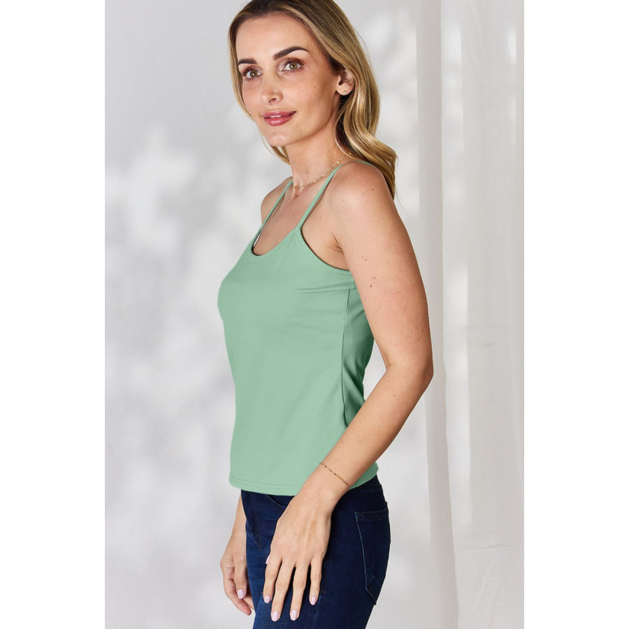 Basic Bae Full Size Round Neck Slim Cami Apparel and Accessories