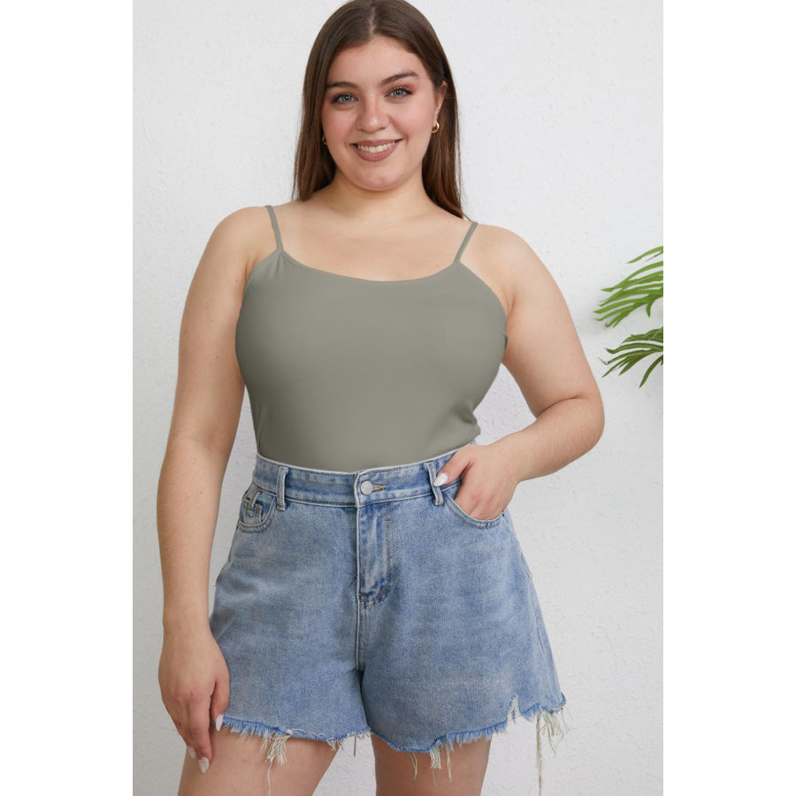 Basic Bae Full Size Round Neck Slim Cami Apparel and Accessories