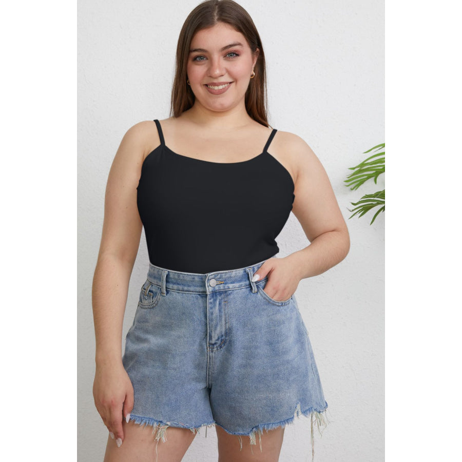 Basic Bae Full Size Round Neck Slim Cami Apparel and Accessories