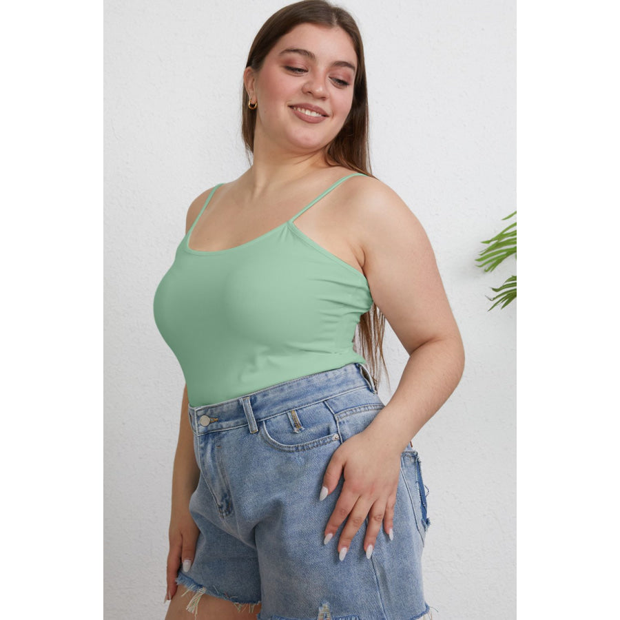 Basic Bae Full Size Round Neck Slim Cami Apparel and Accessories