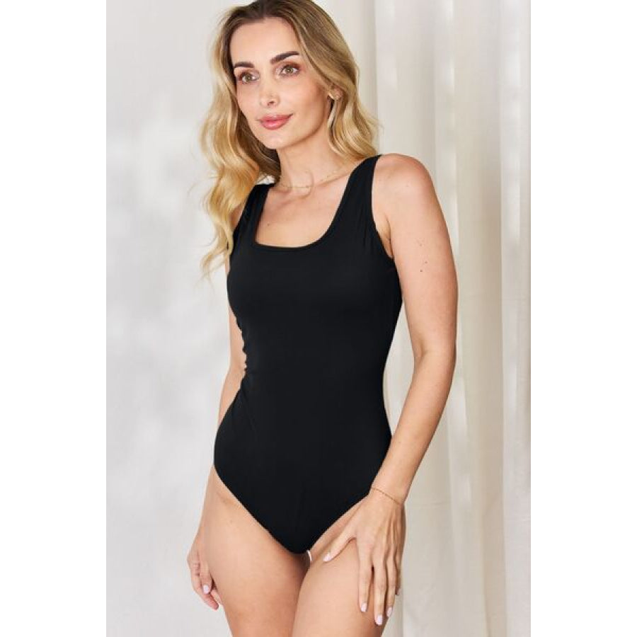Basic Bae Full Size Square Neck Sleeveless Bodysuit Apparel and Accessories
