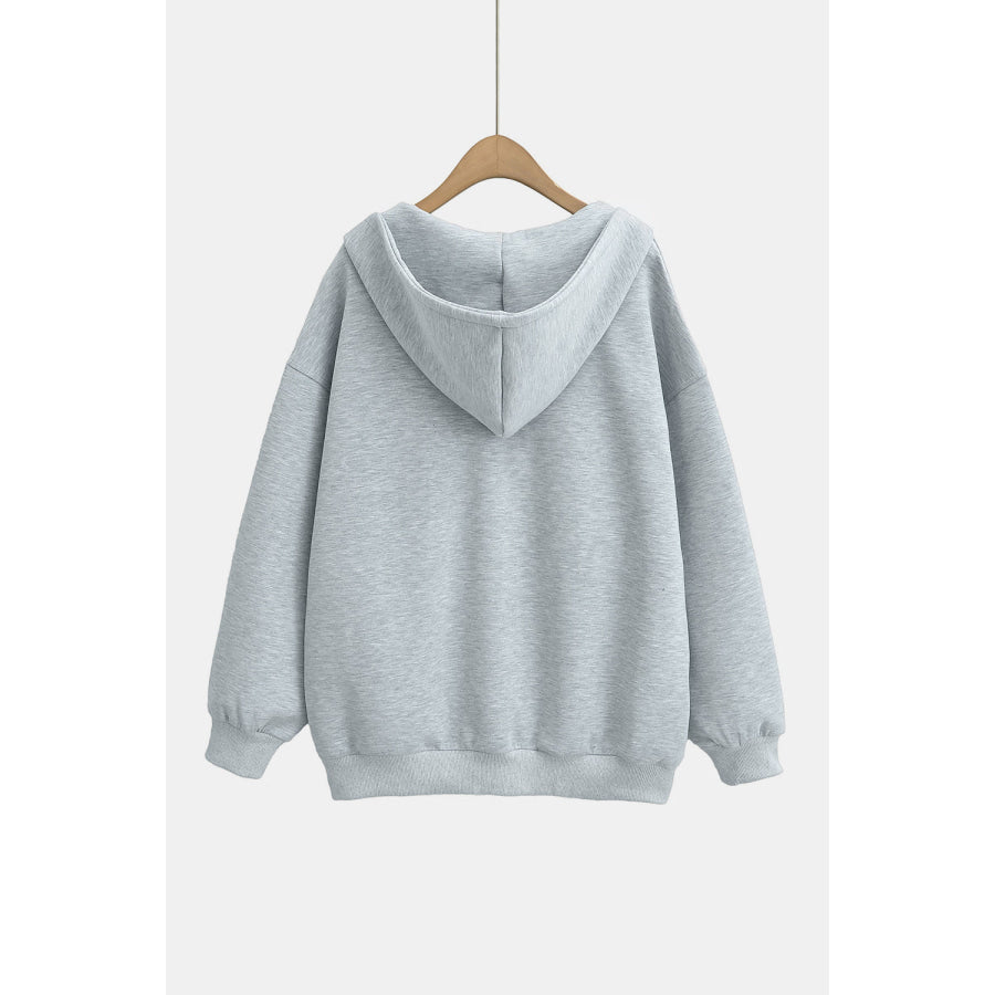 Basic Bae Kangaroo Pocket Long Sleeve Hoodie Apparel and Accessories