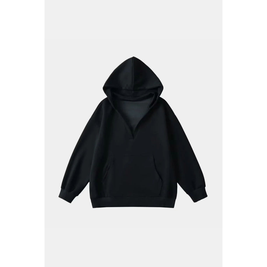 Basic Bae Kangaroo Pocket Long Sleeve Hoodie Apparel and Accessories