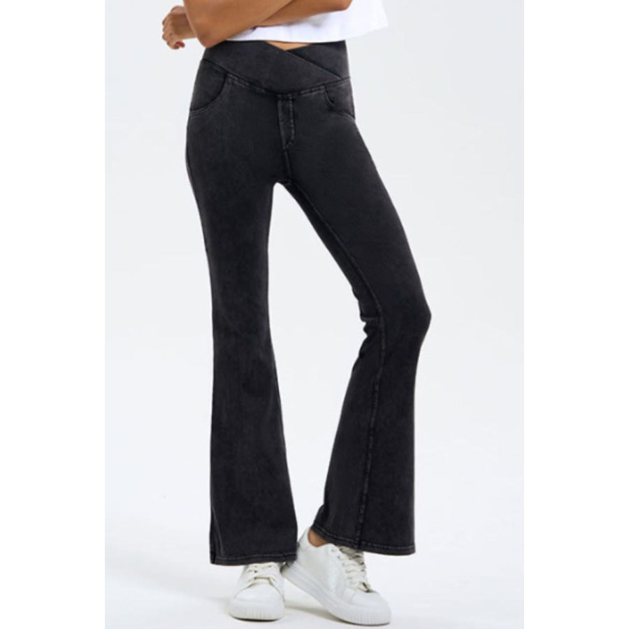 Basic Bae Pocketed Highly Stretchy Bootcut Jeans Apparel and Accessories