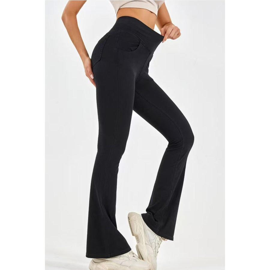 Basic Bae Pocketed Highly Stretchy Bootcut Jeans Apparel and Accessories