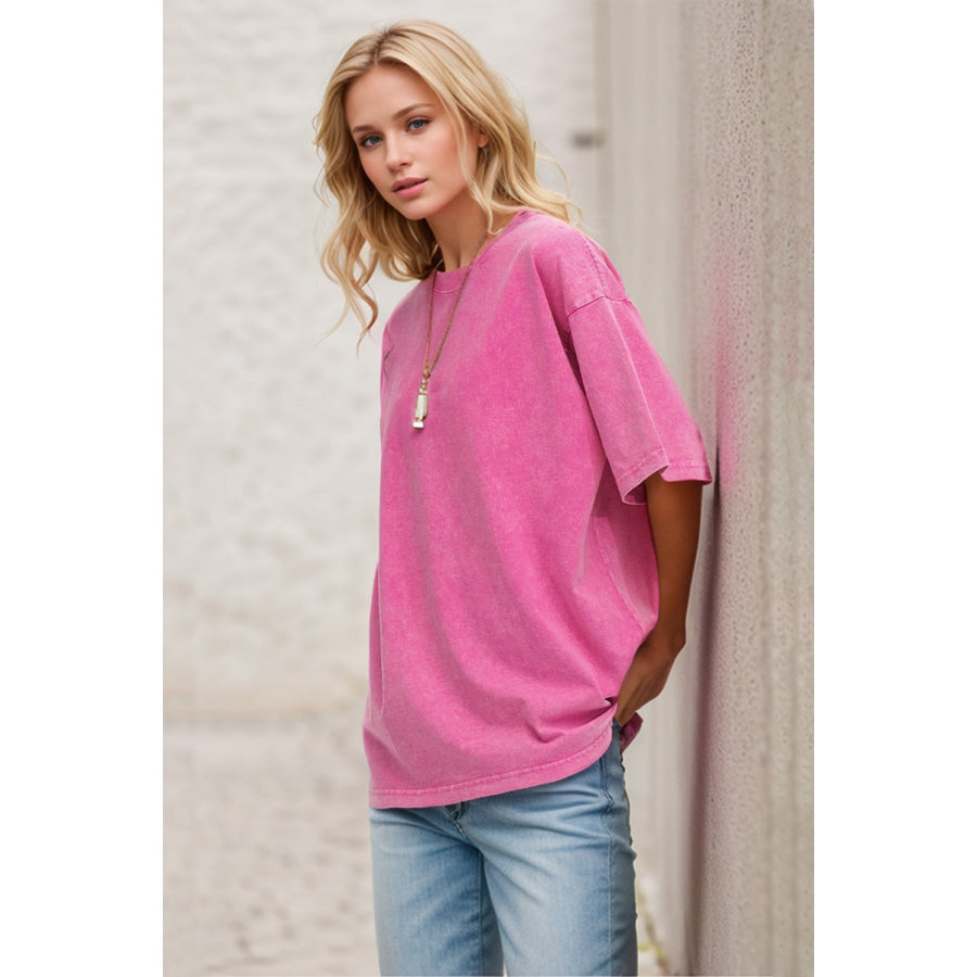 Basic Bae Round Neck Half Sleeve T-Shirt Apparel and Accessories