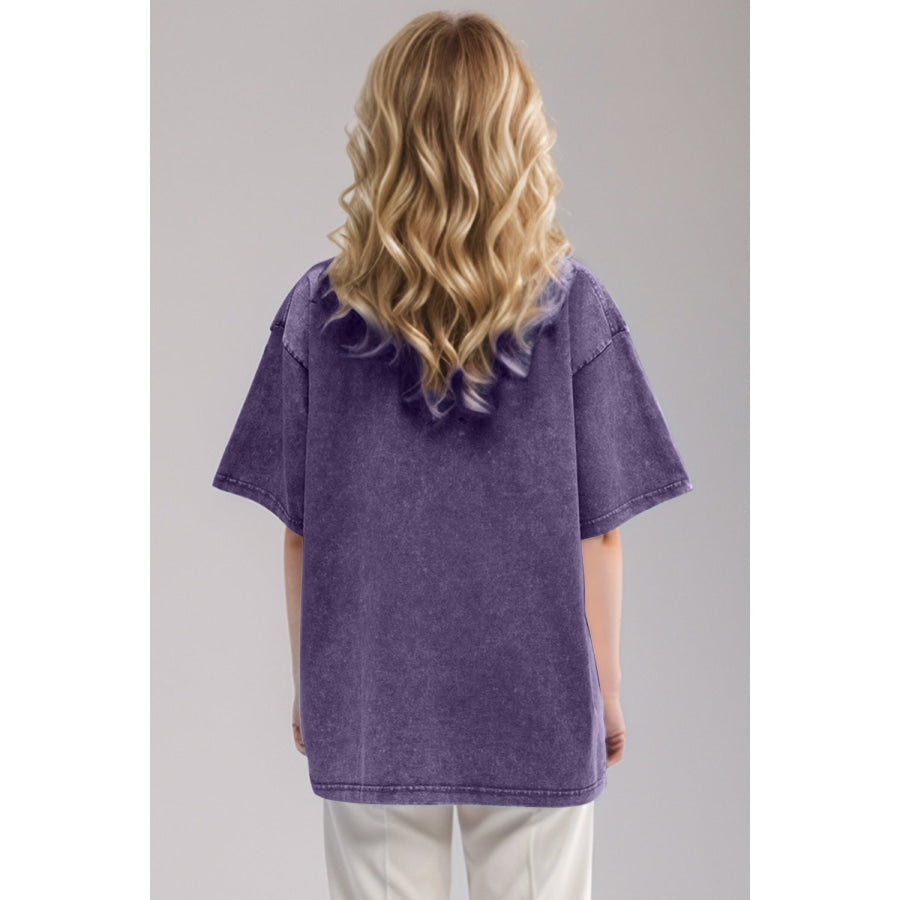 Basic Bae Round Neck Half Sleeve T-Shirt Mauve / S Apparel and Accessories
