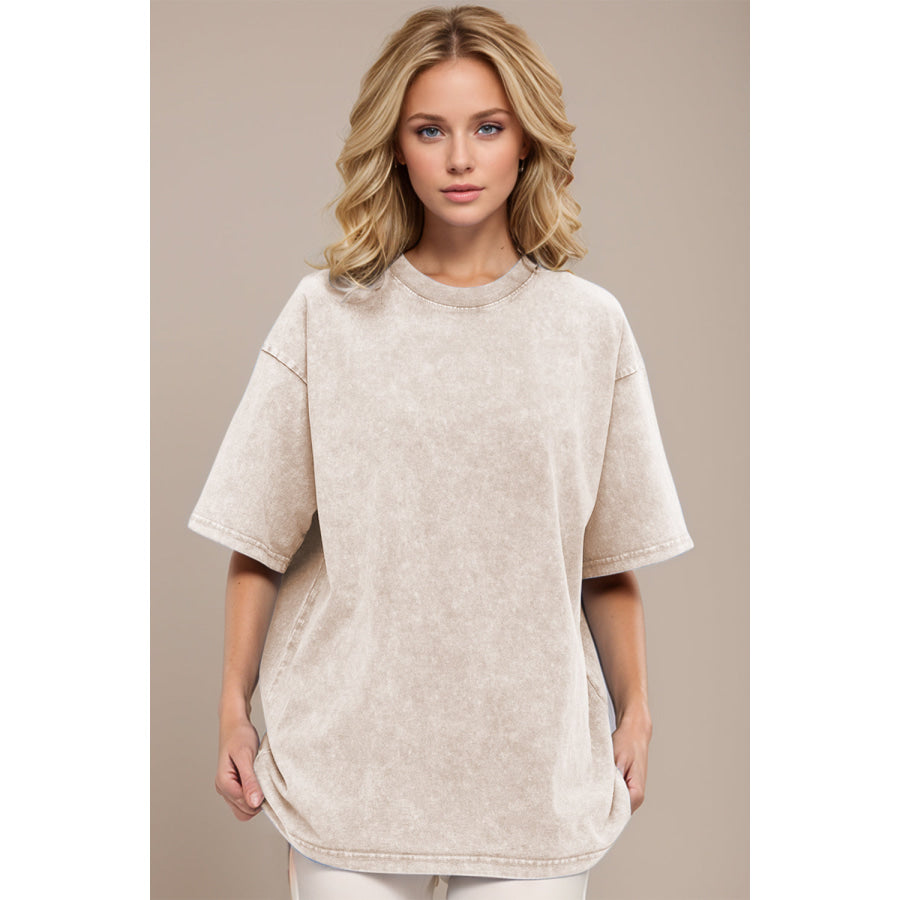 Basic Bae Round Neck Half Sleeve T-Shirt Apparel and Accessories