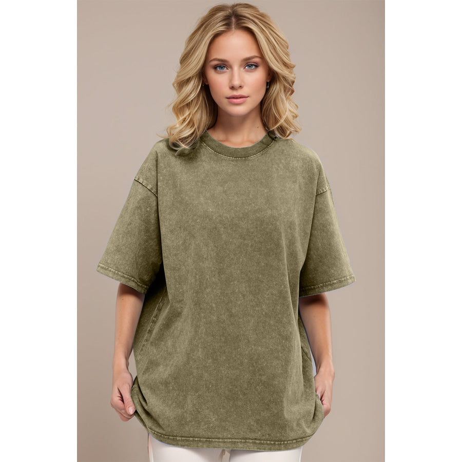 Basic Bae Round Neck Half Sleeve T-Shirt Apparel and Accessories