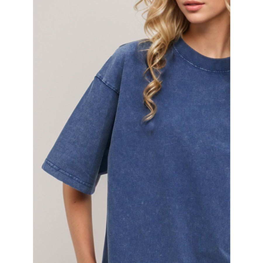 Basic Bae Round Neck Half Sleeve T-Shirt Apparel and Accessories