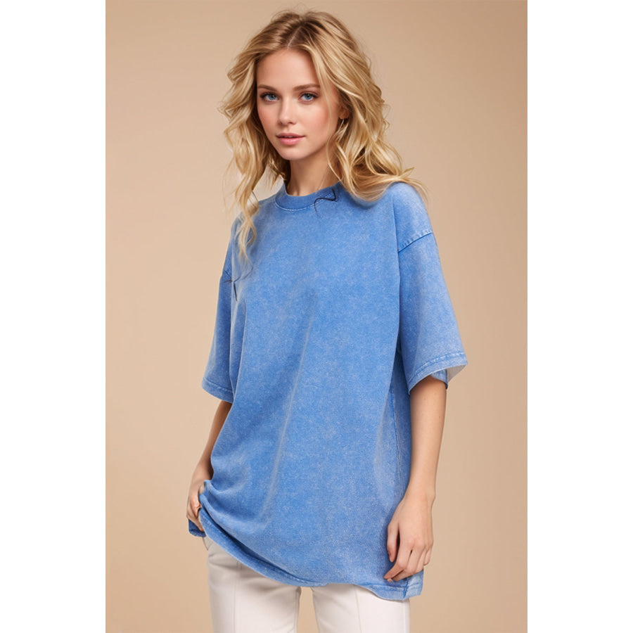 Basic Bae Round Neck Half Sleeve T-Shirt Apparel and Accessories