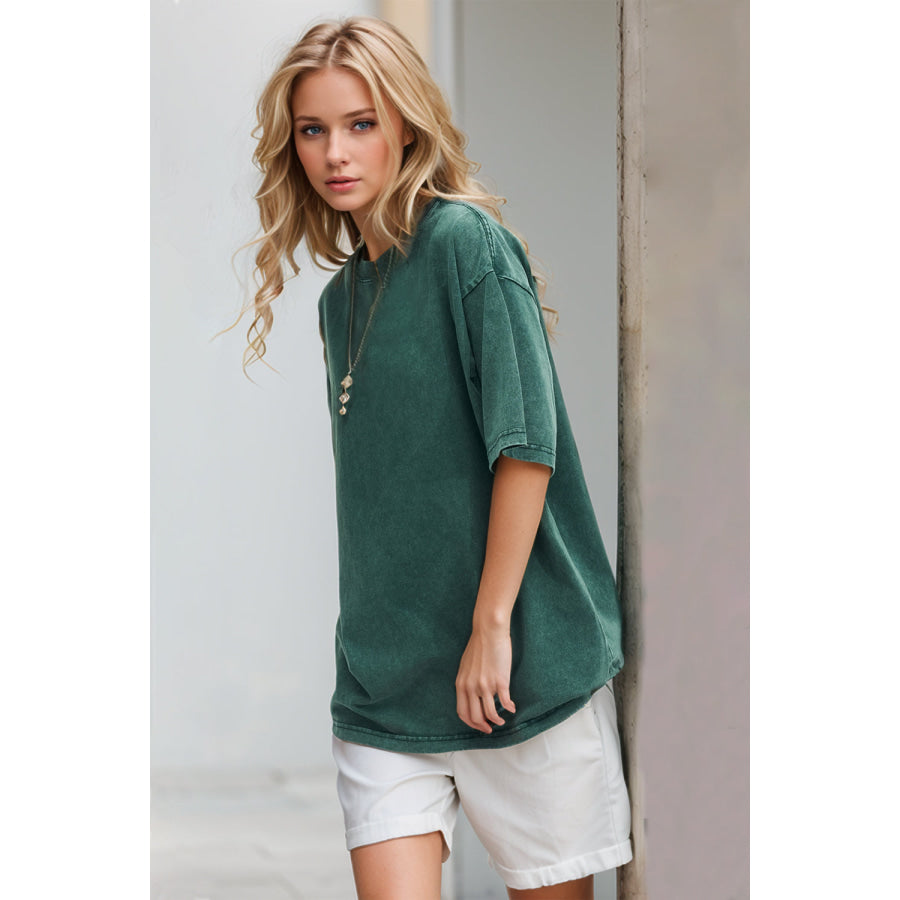 Basic Bae Round Neck Half Sleeve T-Shirt Apparel and Accessories