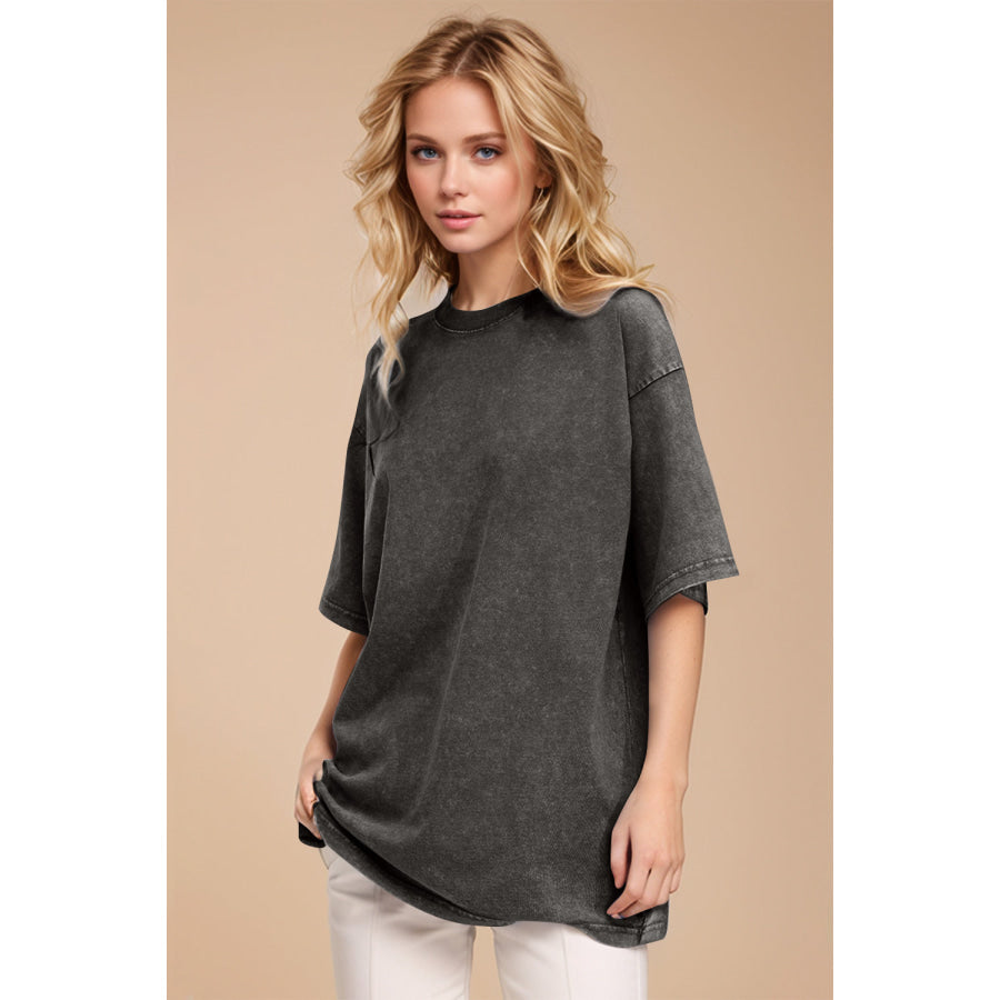 Basic Bae Round Neck Half Sleeve T-Shirt Apparel and Accessories