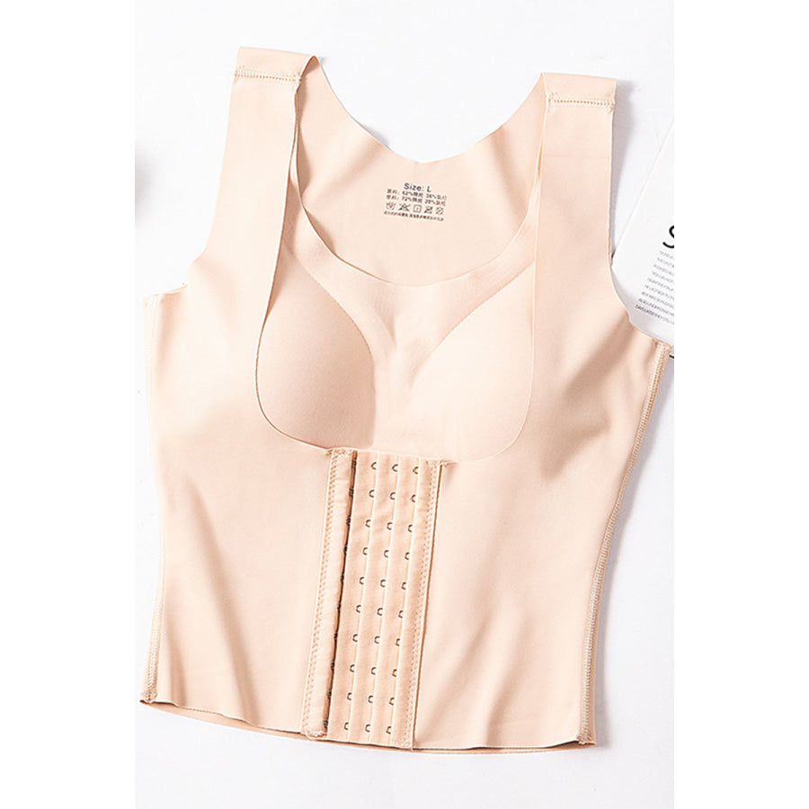 Basic Bae Scoop Neck Shapewear Tank with Removable Paddings Apricot / M Apparel and Accessories