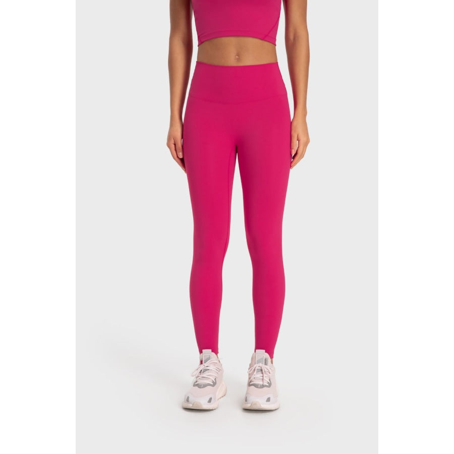 Basic Full Length Active Leggings Hot Pink / 2