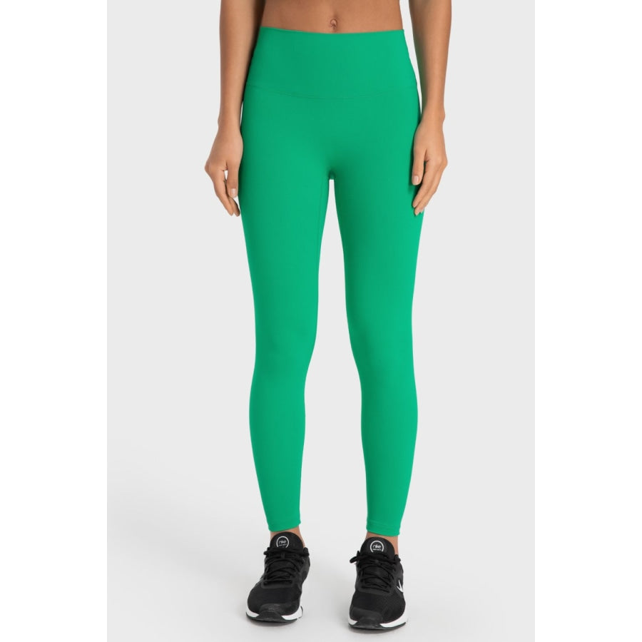 Basic Full Length Active Leggings Mid Green / 2