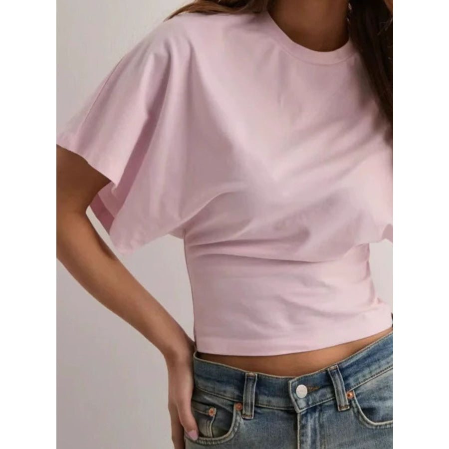 Batwing Sleeve Fitted Waist T-Shirt Apparel and Accessories