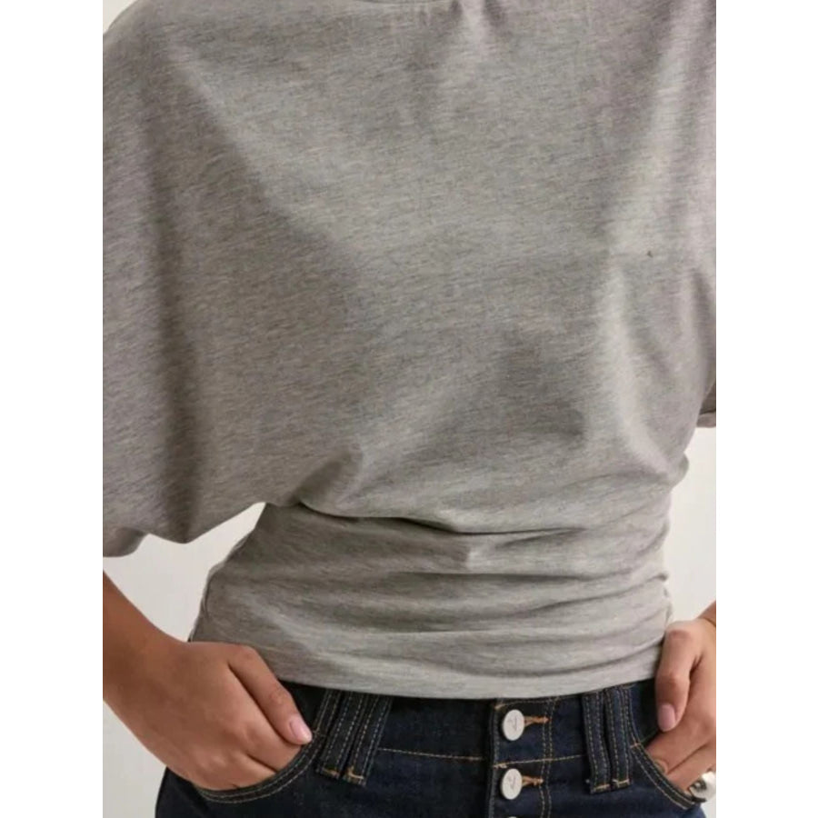 Batwing Sleeve Fitted Waist T-Shirt Apparel and Accessories