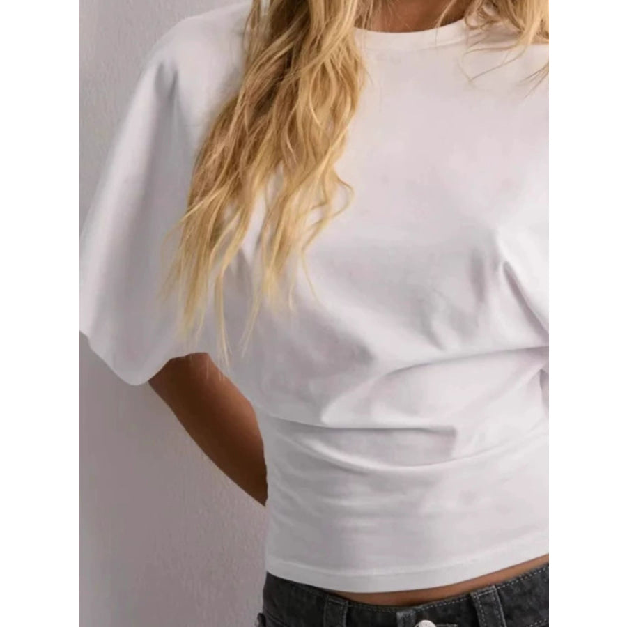 Batwing Sleeve Fitted Waist T-Shirt Apparel and Accessories