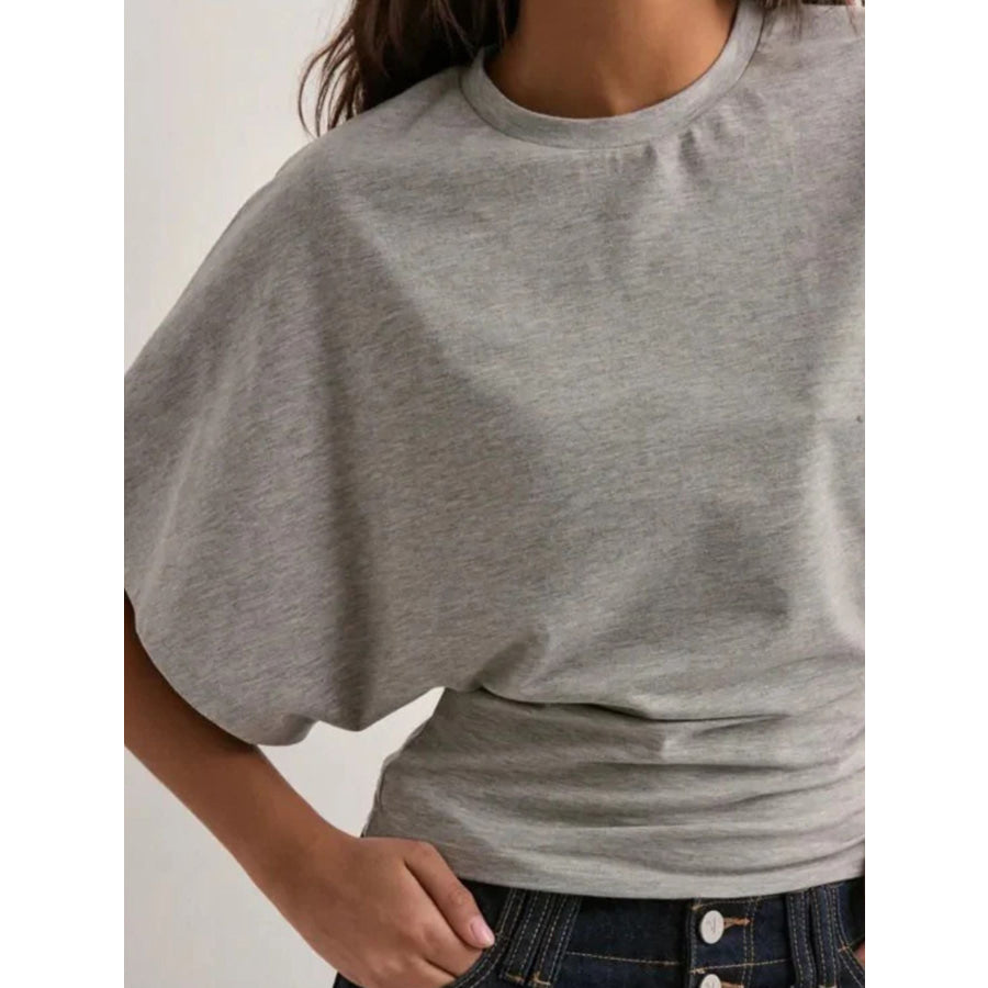 Batwing Sleeve Fitted Waist T-Shirt Apparel and Accessories