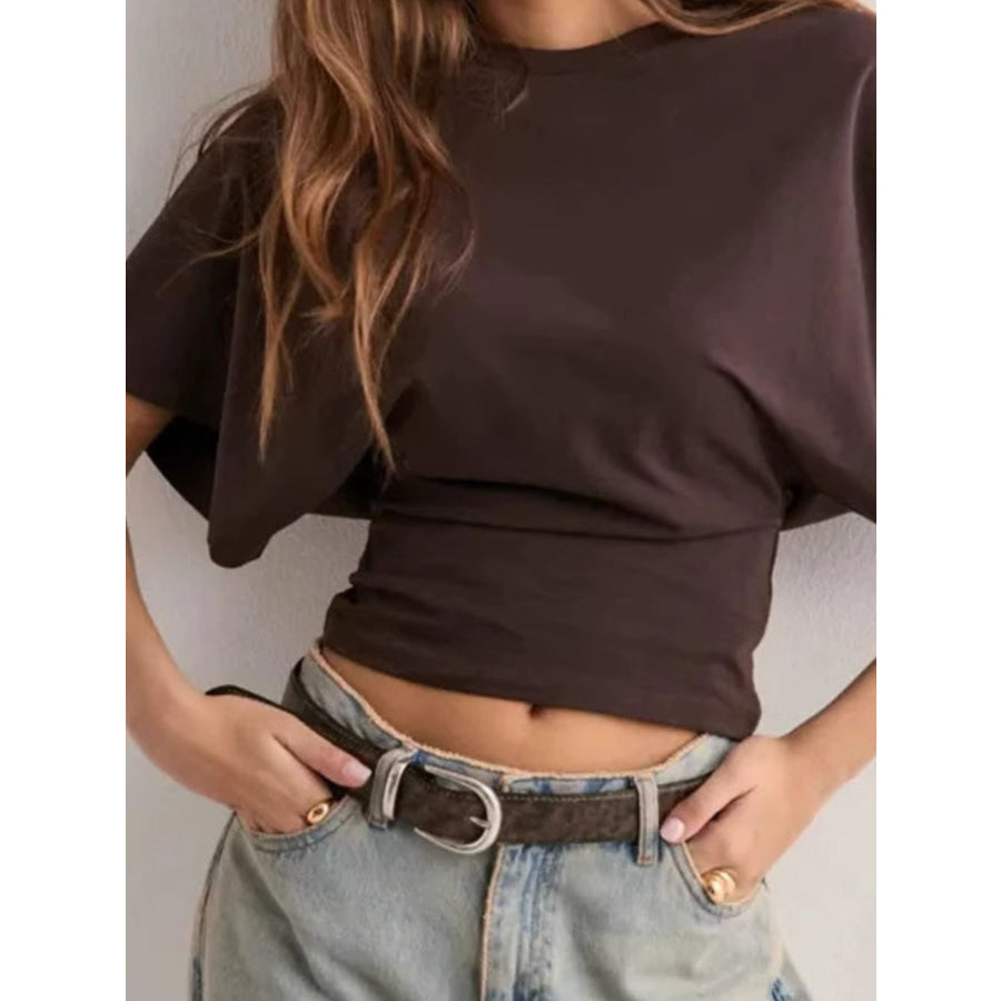 Batwing Sleeve Fitted Waist T-Shirt Apparel and Accessories