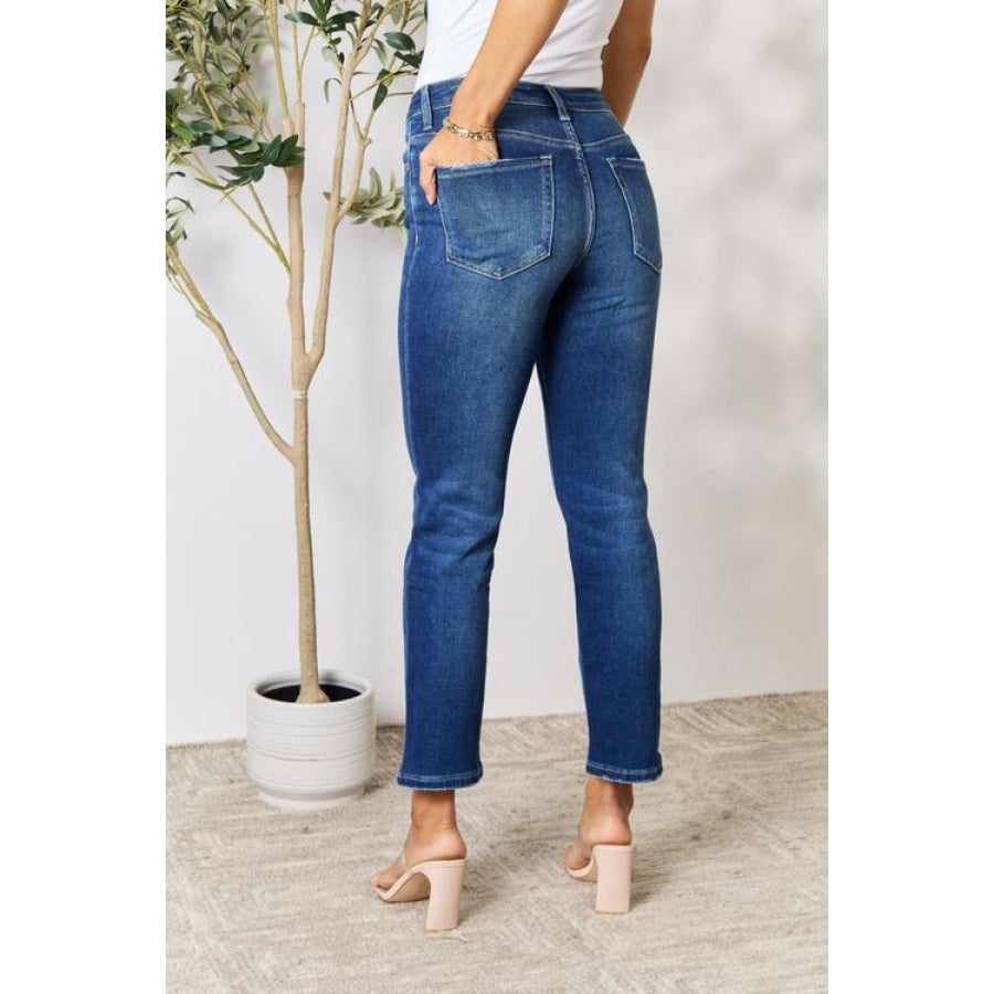 BAYEAS Distressed Cropped Jeans Medium / 0(24)