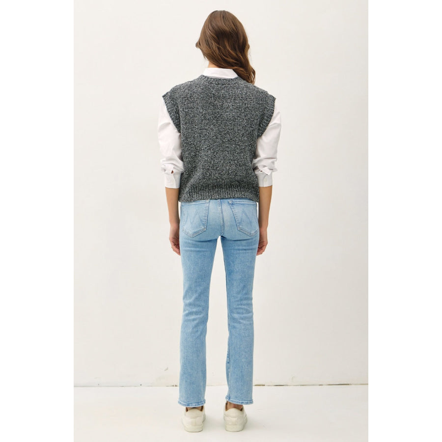 Be Cool Cable Knit V-Neck Sweater Vest Apparel and Accessories