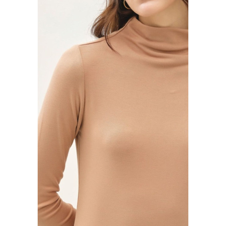 Be Cool Mock Neck Long Sleeve T-Shirt Apparel and Accessories